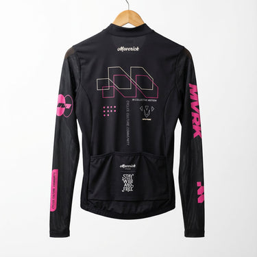 AeroCOOL Long Sleeve Jersey Black Women - Neon - Premium long sleeve cycling jersey - image 3