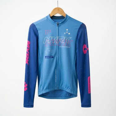 AeroCool Long Sleeve Jersey Blue Men - Neon - Premium long sleeve cycling jersey - image 2