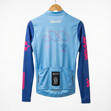 AeroCOOL Long Sleeve Jersey Blue Women - Neon - Premium long sleeve cycling jersey - image 3