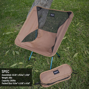 Maverick Flex Camp Chair Brown - Cycling accessory