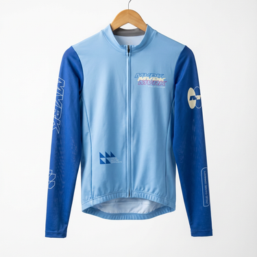 AeroCOOL Long Sleeve Jersey Blue Men - Prizm - Premium long sleeve cycling jersey - image 2