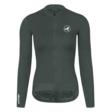 PRO Women Long Sleeve Jersey Sea Gray - Premium cycling jersey - image 2