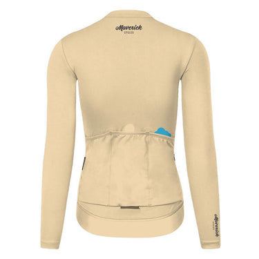 PRO Women Long Sleeve Jersey Eggshell - Premium cycling jersey - image 3