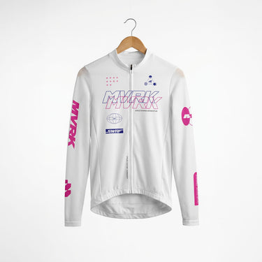 AeroCOOL Long Sleeve Jersey White Women - Neon - Premium long sleeve cycling jersey - image 2