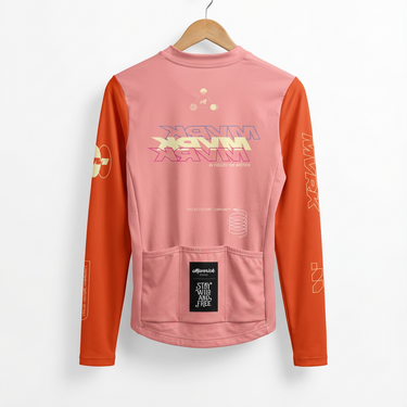 AeroCOOL Long Sleeve Jersey Red Men - Prizm - Premium long sleeve cycling jersey - image 3