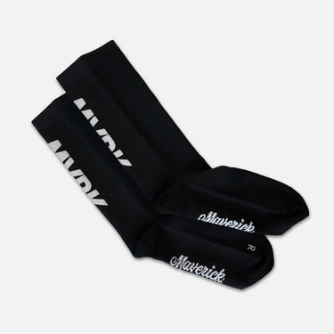 MVRK Reflective Logo Socks Black - Technical cycling cargo bib shorts - image 2