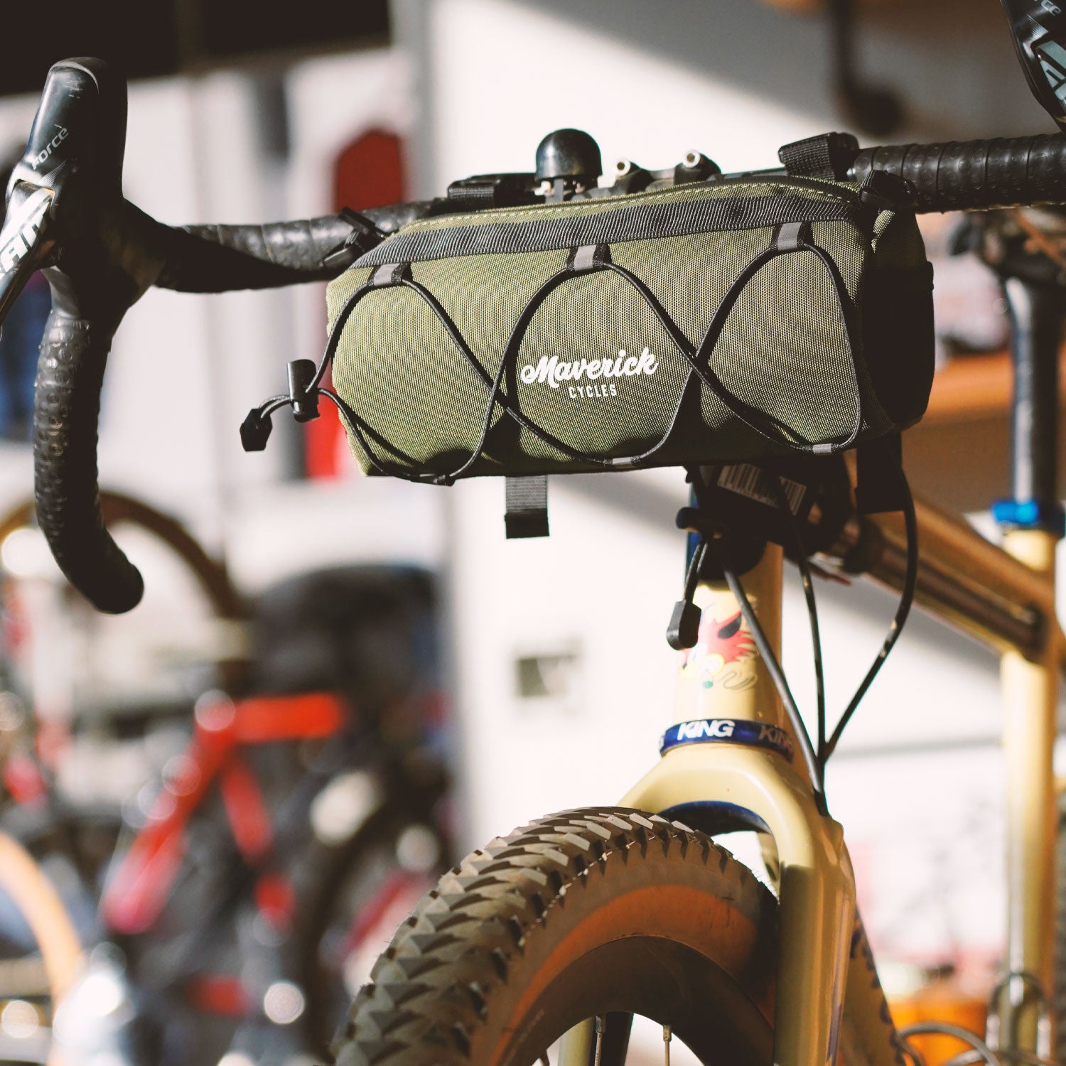 Tall Can Bar Bag Olive – Maverick Bicycles