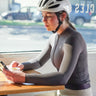 PRO Women Long Sleeve Jersey Sea Gray - Premium cycling jersey