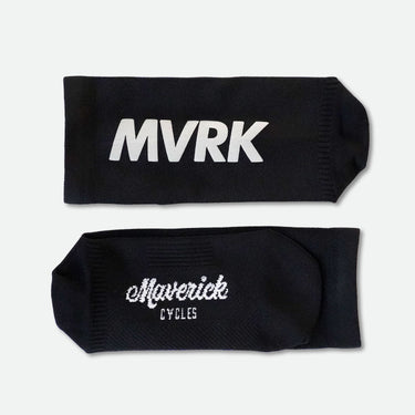 MVRK Reflective Logo Socks Black - Technical cycling cargo bib shorts - image 3